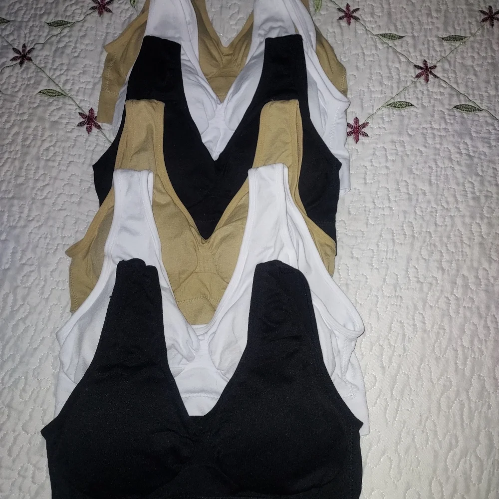 BIG PRICE DROP!!  QTY 6 - PULL-ON BRAS               (*PLEASE READ) - Picture 2 of 11